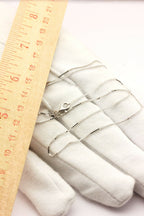 14k white gold box chain necklace lobster 20 inch 0.90mm 2.38g new