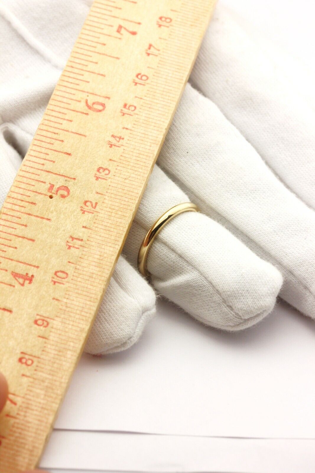 14k yellow gold 2mm size 6.5 comfort fit wedding band 2.48g womens ring new