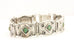 TL 925 sterling silver natural opal bracelet 7 inch 33.1g estate vintage