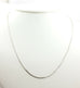 14k white gold box link 2.12g 18 inch 0.9mm chain necklace lobster clasp new