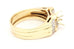 14k yellow gold diamond engagement wedding ring band set size 6.75 7.62g vintage