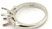 Platinum 3 three stone engagement ring baguette dia 8x6mm rectangular center NEW