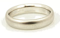 14k white gold Men's 5mm size 10 satin finish domed wedding band ring 8.16g NEW