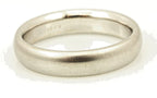 14k white gold Men's 5mm size 10 satin finish domed wedding band ring 8.16g NEW