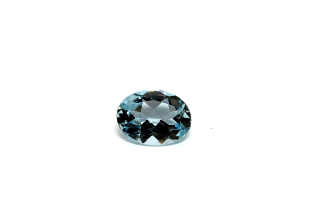 natural aquamarine 1.02ct 8x6 oval 7.91x6.03x3.63mm transparent blue gemstone