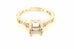 18k white pink rose gold two tone 6mm square semi mount engagement ring NEW