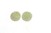 sulfur dioxide white drusy 11mm round matched pair loose gemstone new