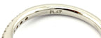 Platinum 1ct round engagement ring semi mount 0.19ctw diamond accents 4.66g NEW
