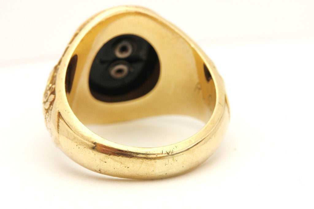 10k yellow gold EX Sigma Chi ring band size 9.5 17.91g estate vintage