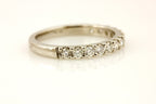 PLATINUM 0.55CTW ROUND DIAMOND ANNIVERSARY WEDDING BAND RING SIZE 5.75 NEW