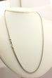 14k white gold hollow Franco chain necklace lobster 20 inch 2mm 6.26g new