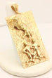 14k yellow gold pendant Zodiac bull Taurus May Zeus 2.5 inch 22.54g vintage