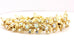 BSK gold tone costume fashion rhinestone bracelet 7 inch 20mm wide 43.4g estate