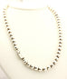 HOB MEXICO 925 sterling silver bead necklace chain 18 inch 8mm 58.1g vintage box