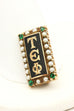10k yellow gold college pin Tau Epsilon Phi fraternity brooch 0.75 inch 5.06g