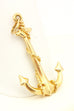 14k yellow gold anchor pendant charm 1.25 inch 1.09g vintage estate