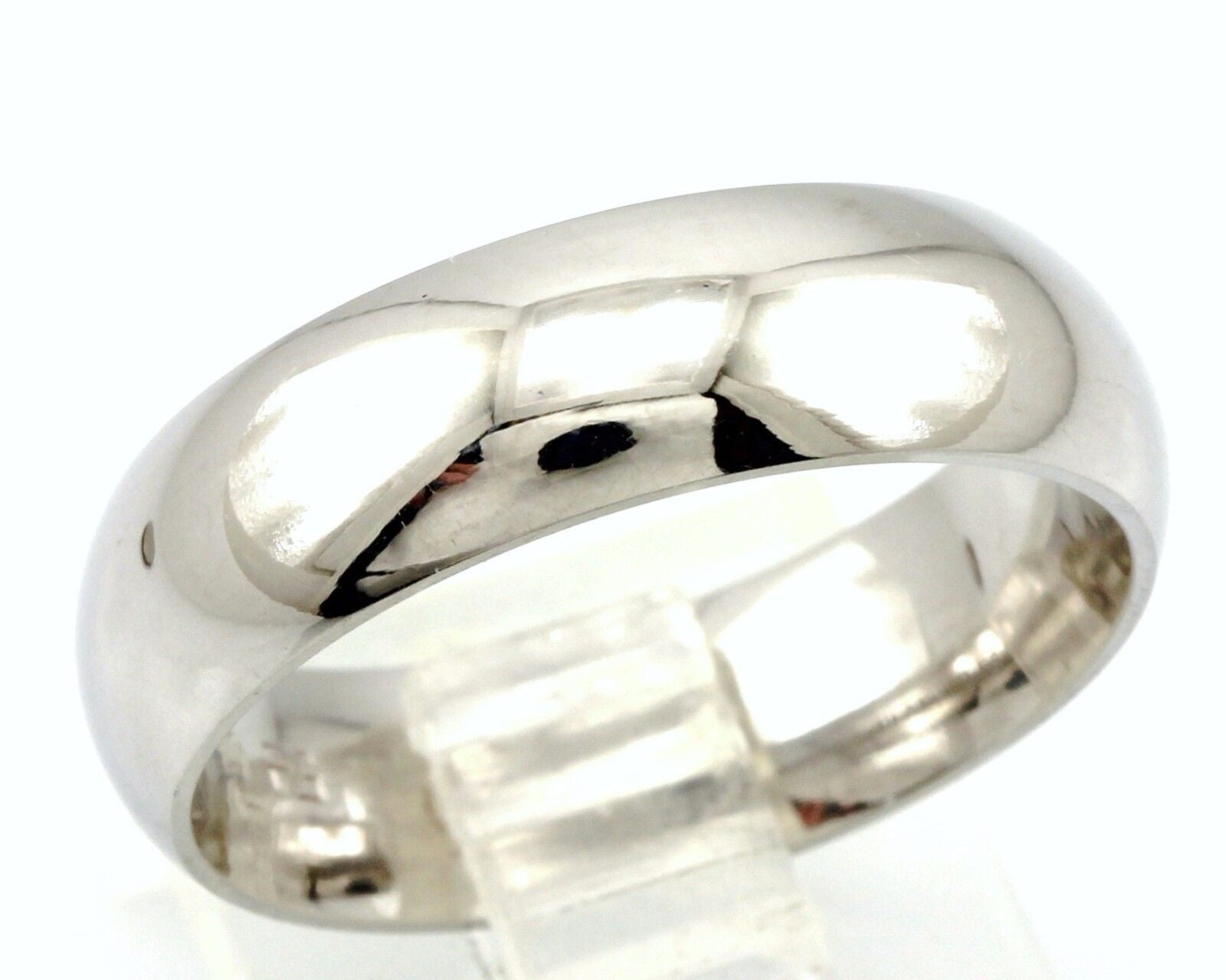 Platinum Men's wedding band 6mm size 8 comfort fit 11.86g domed polish ring NEW