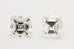 diamond matched pair asscher 0.94ctw 4.11x3.98x3.11mm 4.13x4.50x3.00mm HI VVS2