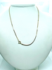 14k yellow gold box chain necklace spring ring 16 inch 1mm estate vintage 3.27g