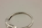 Platinum .36ctw round white diamond notched tracer wedding band ring sz 6.5