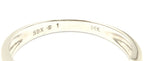 ESTATE 14k white gold 1ct round diamond 3 row wedding ring band 4.48gr sz 7.25