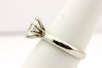 Platinum 0.56ct marquise diamond solitaire engagement ring estate size 6.25 band