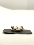 10k yellow gold fraternal cross pin brooch vintage estate 0.5inch 2.2g