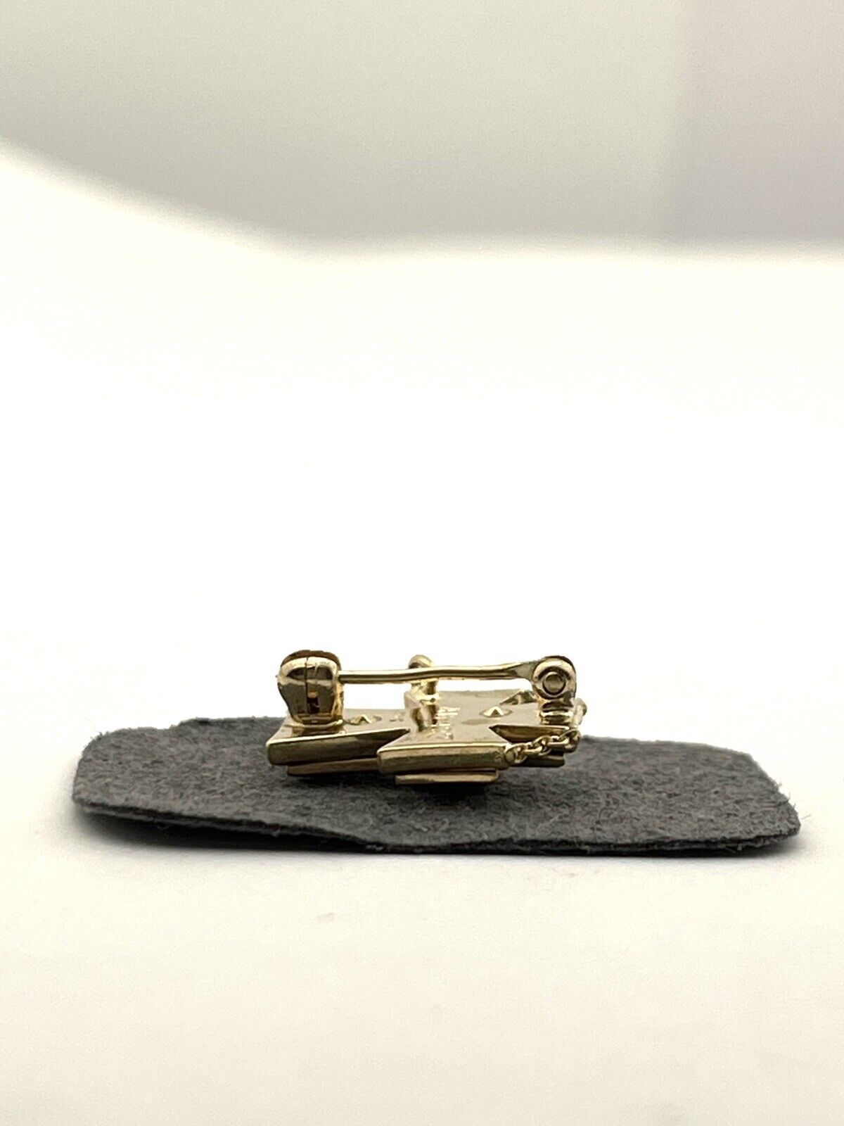 10k yellow gold fraternal cross pin brooch vintage estate 0.5inch 2.2g