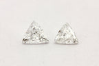 matched pair natural loose diamond 0.28ctw triangle brilliant trillions GH VS