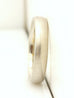 14k white gold Men's 5mm satin low dome wedding band size 11 comfort fit 8.37g