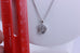 14k white gold round diamond letter D pendant charm new 1.38g 0.5 inch no chain