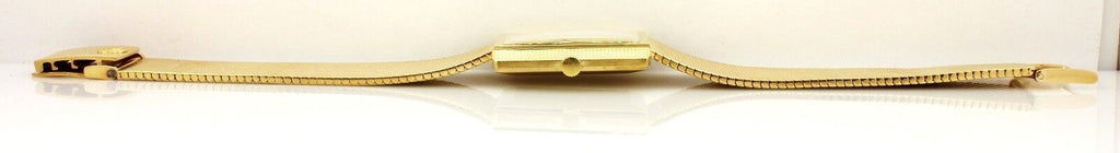 Juvenia Women's 18K Yellow Gold Rectangle Hand-Winding Watch w/ Gold Mesh Band