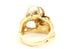 14k yellow gold tree ring 8.5mm pearl 0.06ctw diamond size 8 12.03g vintage