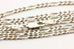 QG INDIA 925 sterling silver figaro chain necklace lobster 20 inch 2.75mm 7.20g