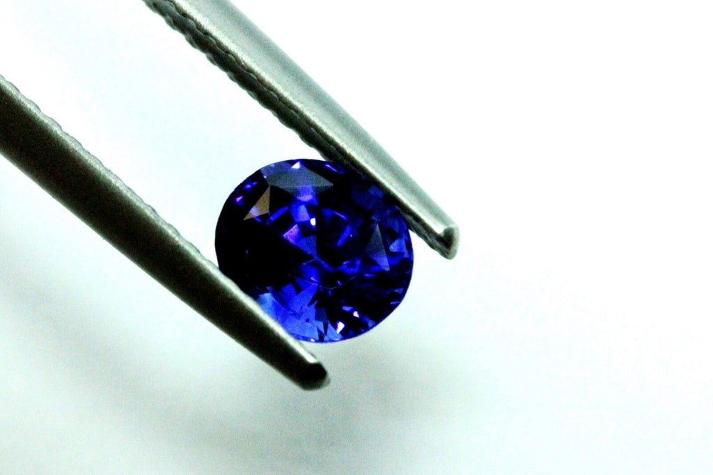 natural blue sapphire 0.94ct oval cut loose gemstone 5.78x5.18x3.94mm new