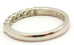 platinum natural diamond band 0.32ctw D-F VVS-VS seven stone ring size 7 4.61g
