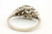 14k white gold 0.68ctw diamond ring band engagement 2.93g size 6.75 vintage
