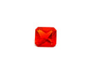 natural fire opal 1.08ct square faceted 6.97x6.44x4.66mm transparent orange new