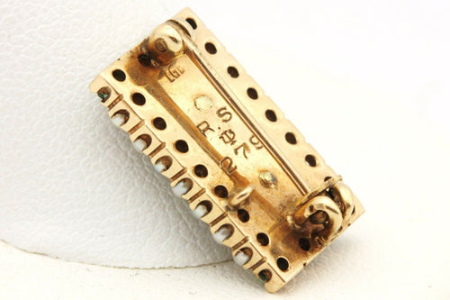 10k yellow gold college pin Tau Epsilon Phi fraternity brooch 0.75 inch 5.06g