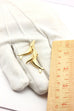 KABANA 14k yellow gold whale earrings 1.25 inch stud drop dangle 5.0g vintage