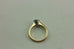 Platinum-14k yellow gold 5.5mm round diamond engagement ring fleur de lis estate