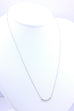 14k white gold 0.29ctw 5 round diamond pendant necklace chain 18 inch 2.4g new