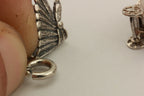 sterling silver charm bracelet cowboys native American southwest 32.5g 8 inch