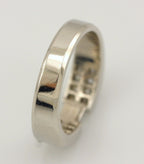 Platinum 0.83ctw princess diamond invisible set engagement ring semi mount NEW