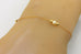 1/20 14k yellow gold filled 7" bracelet 3 cultured pearls costume fashion 0.76g