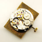 Juvenia Women's 18K Yellow Gold Rectangle Hand-Winding Watch w/ Gold Mesh Band