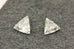 matched pair natural loose diamond 0.28ctw triangle brilliant trillions GH VS