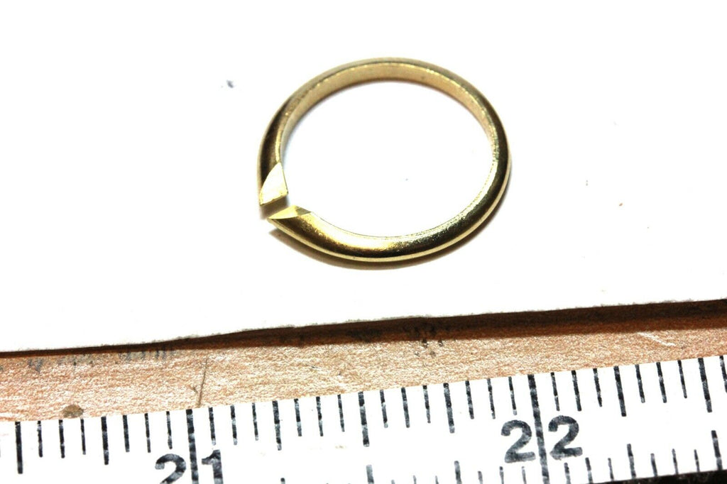 18k yellow gold 2.5mm ring shank engagement ring setting new 1.95g