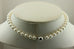 14k white gold 16 inch round white cultured pearl 7-7.5mm strand necklace NEW