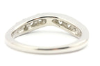 platinum 0.35ctw natural diamond twist wedding band size 6.25 3mm 5.43g new